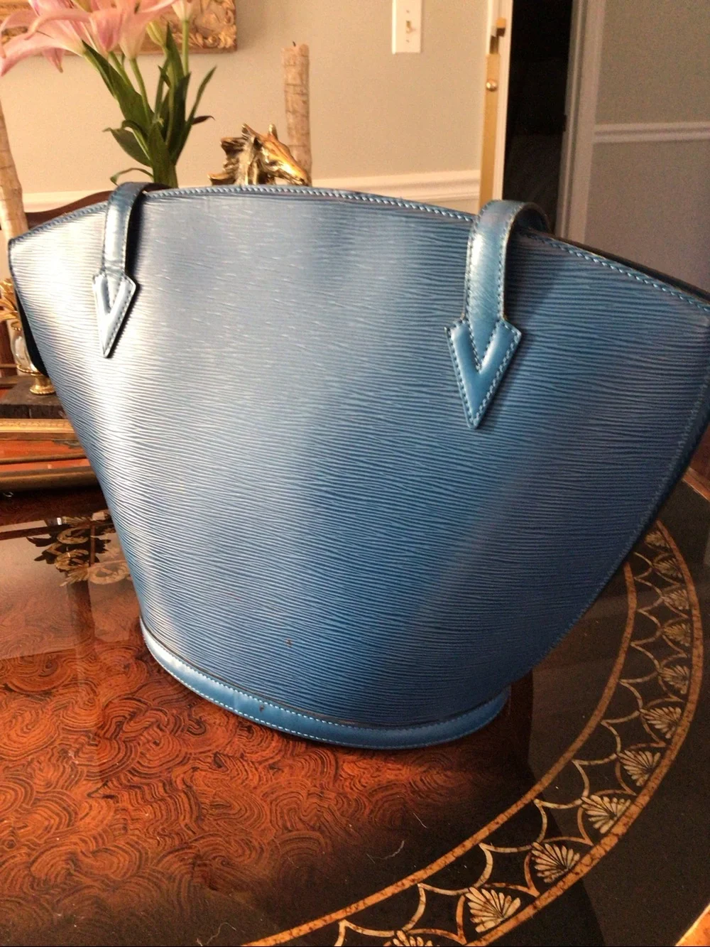 Louis Vuitton St Jacques Blue Tote Bag
